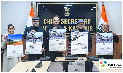CS  Atal Dulloo unveils J&K Bank Calendar - 2025 It  is a symbol o…
