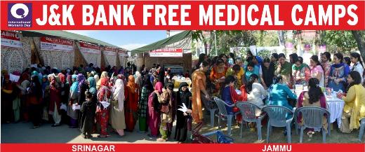 International Women’s Day. J&K Bank organizes Free Medical Camps f…