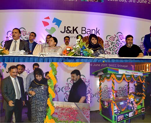 CM e-inaugurates 82 J&K Bank  outlets, distributes handcarts to st…