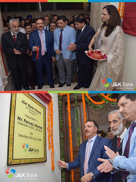 Parvez Ahmed inaugurates 'JK Bank House' in Delhi