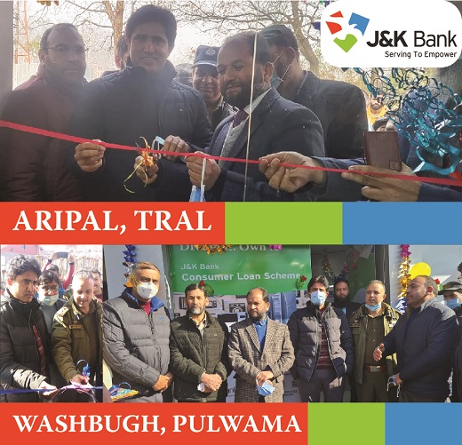 J&K Bank commissions 2 ATMs in Pulwama