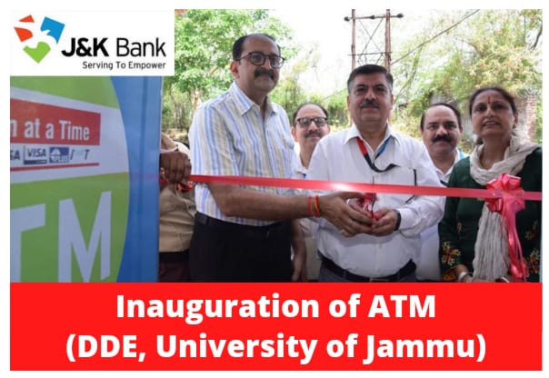 J&K Bank commissions an ATM in University of Jammu