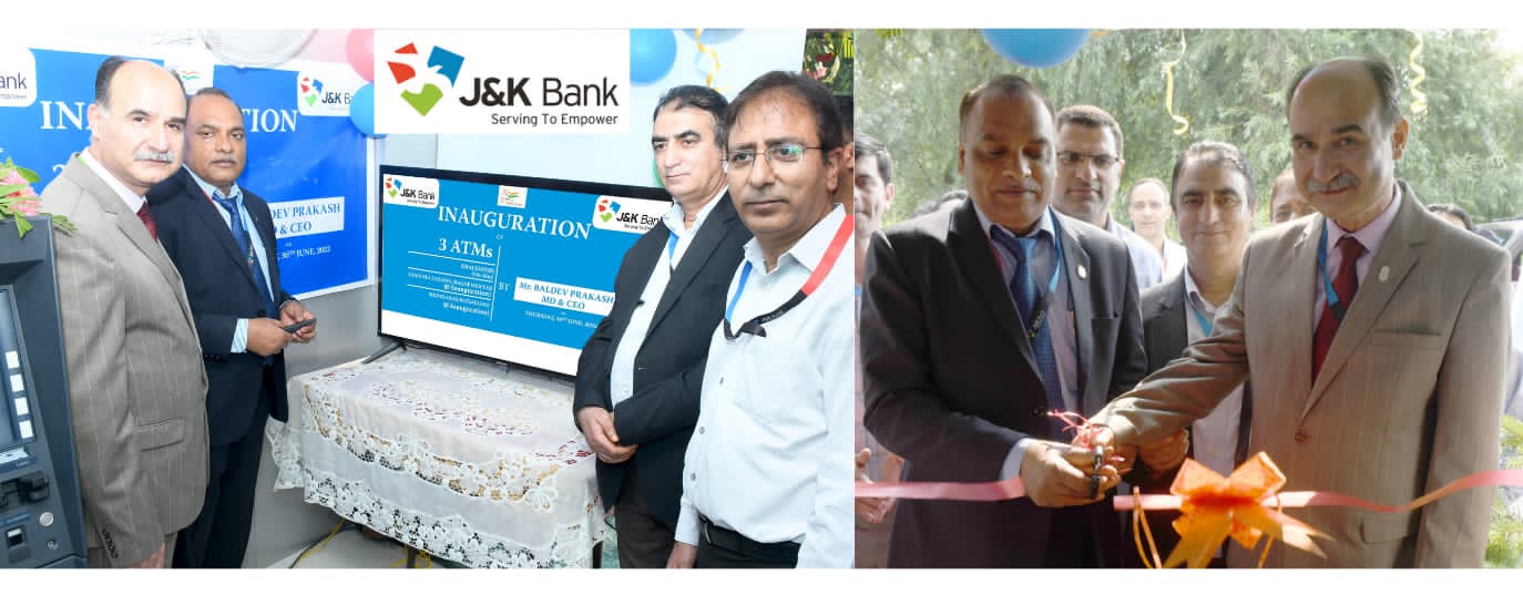 J&K Bank commissions 3 ATMs in Srinagar