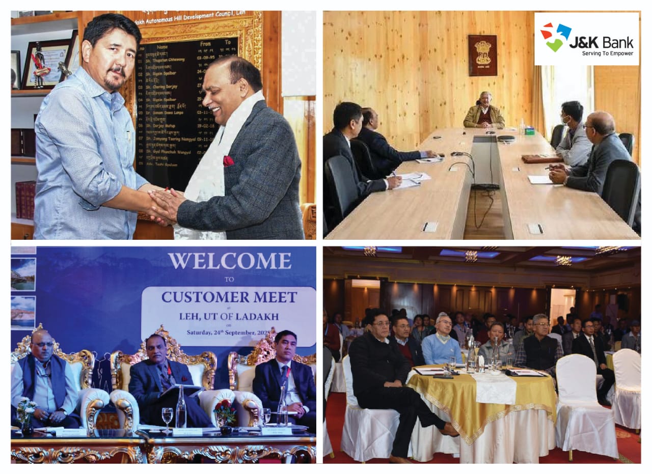 J&K Bank MD & CEO meets CEC LAHDC Leh, top  officials of Ladak…