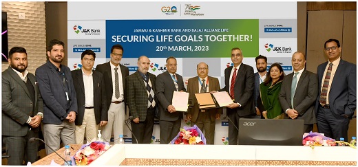 J&K Bank signs corporate agency agreement with Bajaj  Allianz Life…