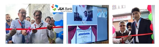 J&K Bank commissions one Branch and three CRMs in Jammu
