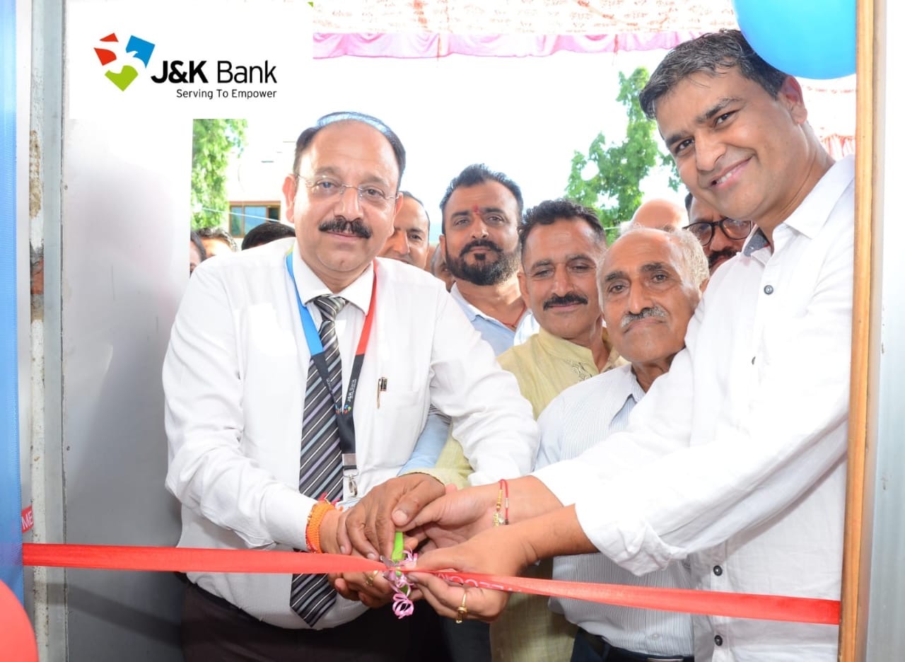 J&K Bank dedicates a Cash Recycler Machine at Mahanpur in Kathua