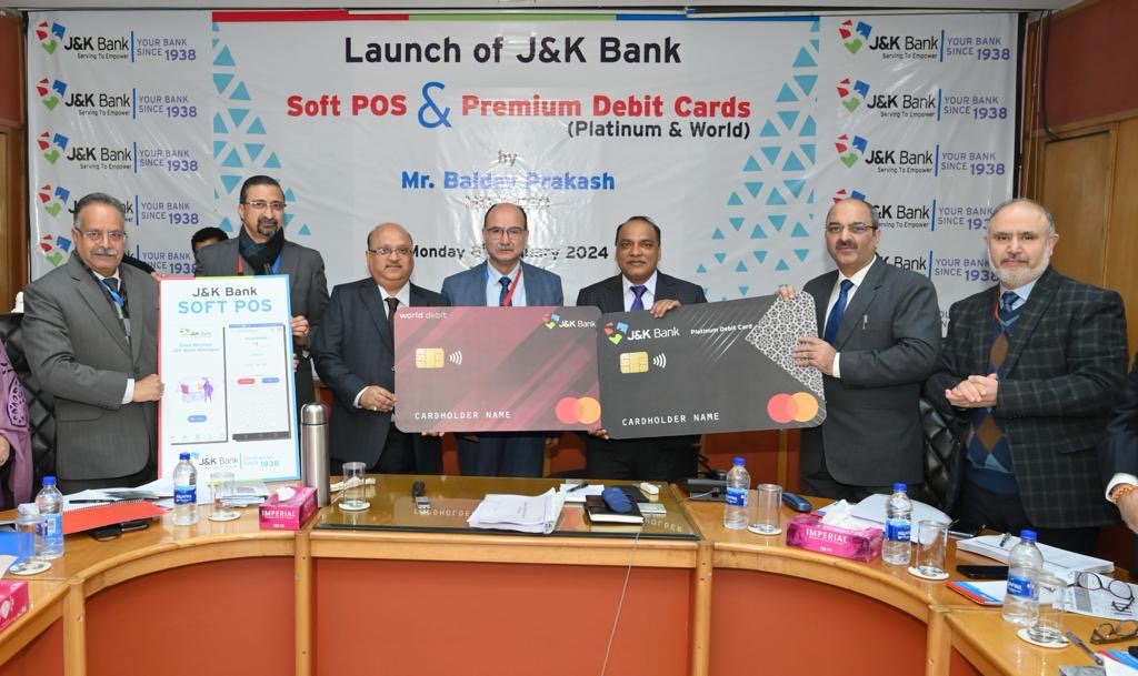 MD J&K Bank launches Soft POS and Premium Debit Cards
