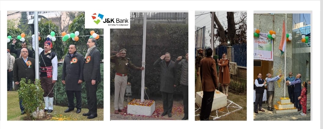 J&K Bank celebrates nation's 75th Republic  Day MD & CEO…