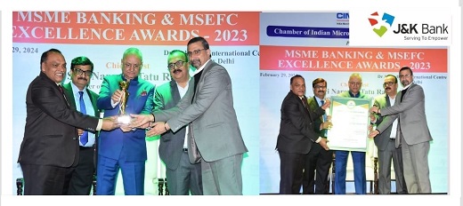 J&K Bank shines at MSME Banking Excellence Awards 2023 Wins Best M…