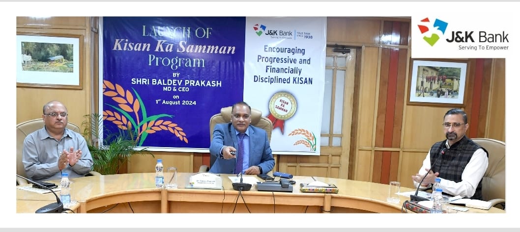 J&K Bank launches "Kisan Ka Samman" The program is our t…