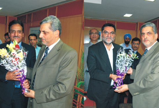 J&K Bank accords warm send off to Ajit Singh, Khursheed Pandit