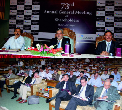 J&K Bank holds 73rd AGM J&K Bank a stronger bank with sound fu…