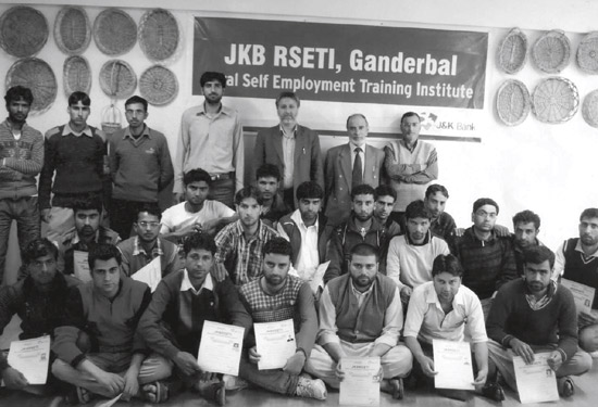 J&K Bank RSETIs conduct training courses on willow wicker, crewel