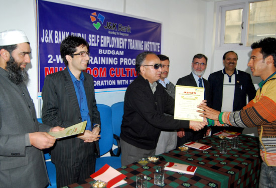 J&K Bank RSETI Budgam, Kulgam conclude training programmes