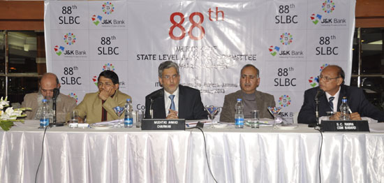 J&K BANK CONVENES 88TH SLBC  Banks disburse Rs.3,791.82 Crore to P…