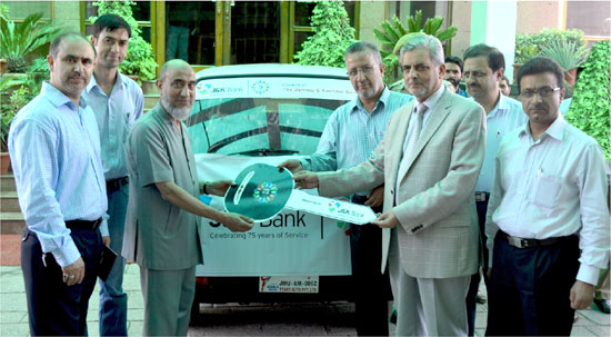 J&K Bank donates van for special children