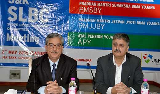 Special J&K SLBC meeting  discusses 3 new social security schemes